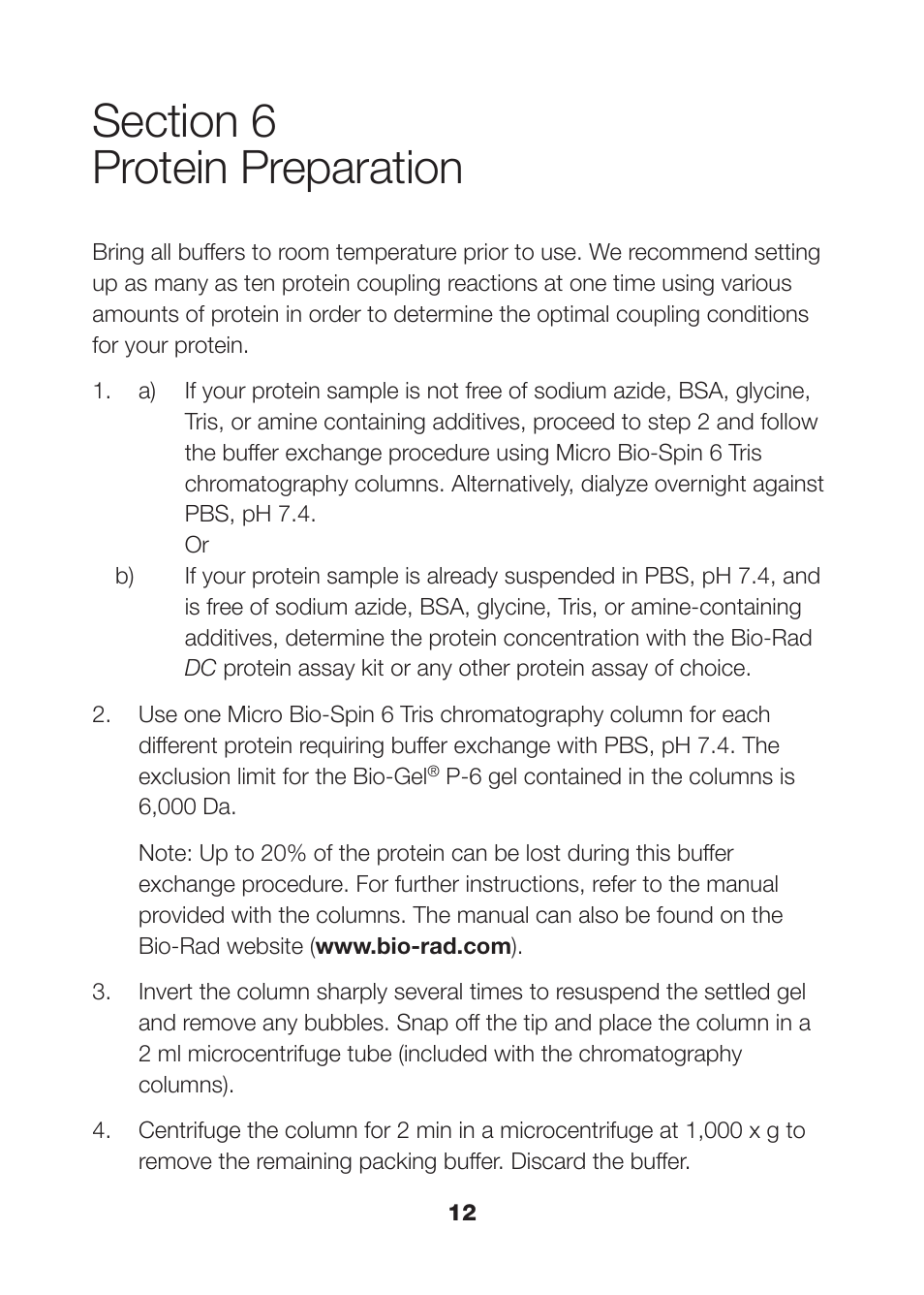 Bio-Rad Nonmagnetic Beads and Related Reagents User Manual | Page 14 / 37