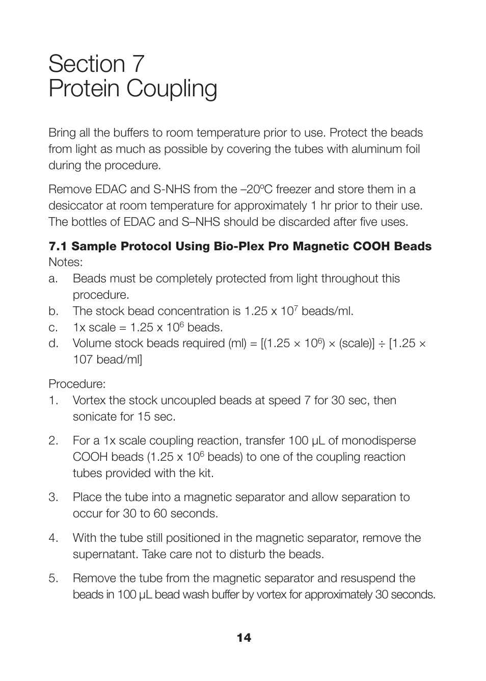 Bio-Rad Nonmagnetic Beads and Related Reagents User Manual | Page 16 / 37