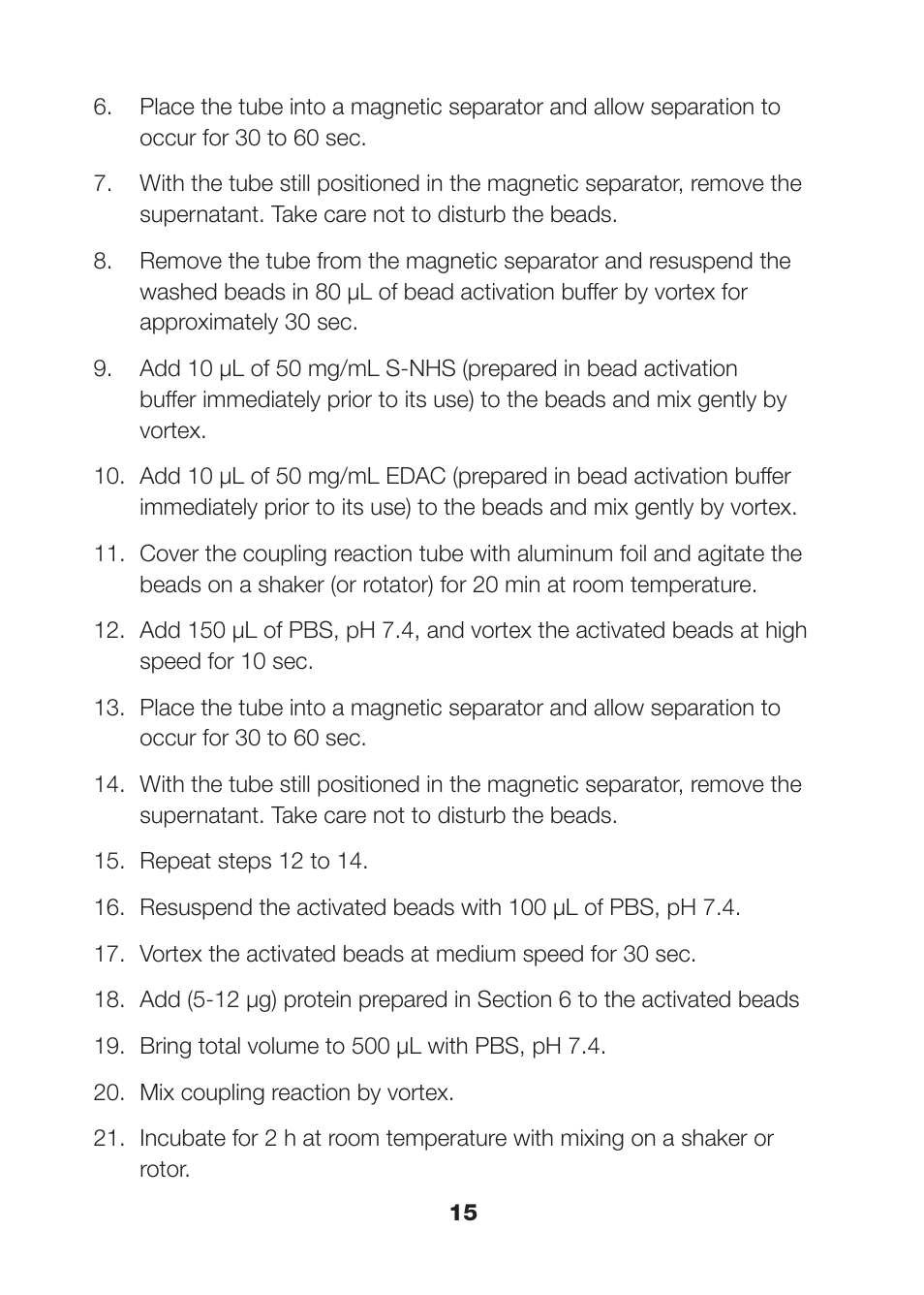 Bio-Rad Nonmagnetic Beads and Related Reagents User Manual | Page 17 / 37