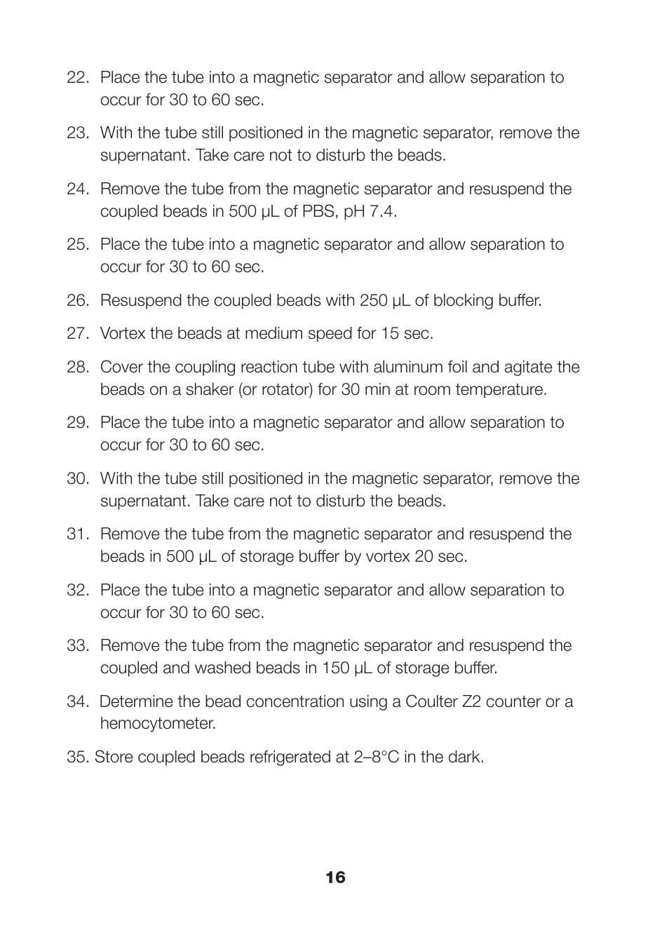 Bio-Rad Nonmagnetic Beads and Related Reagents User Manual | Page 18 / 37