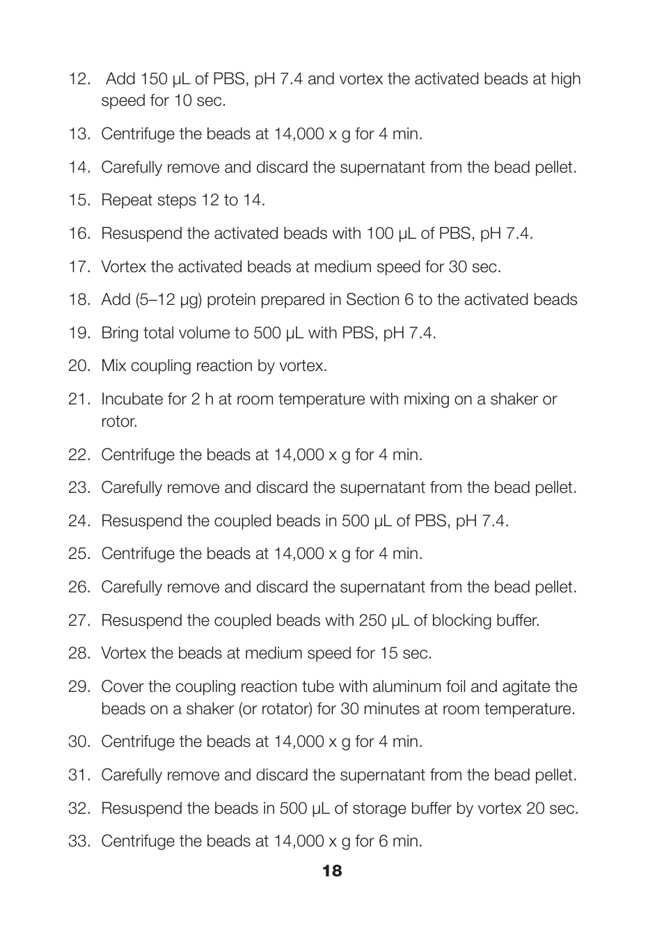 Bio-Rad Nonmagnetic Beads and Related Reagents User Manual | Page 20 / 37