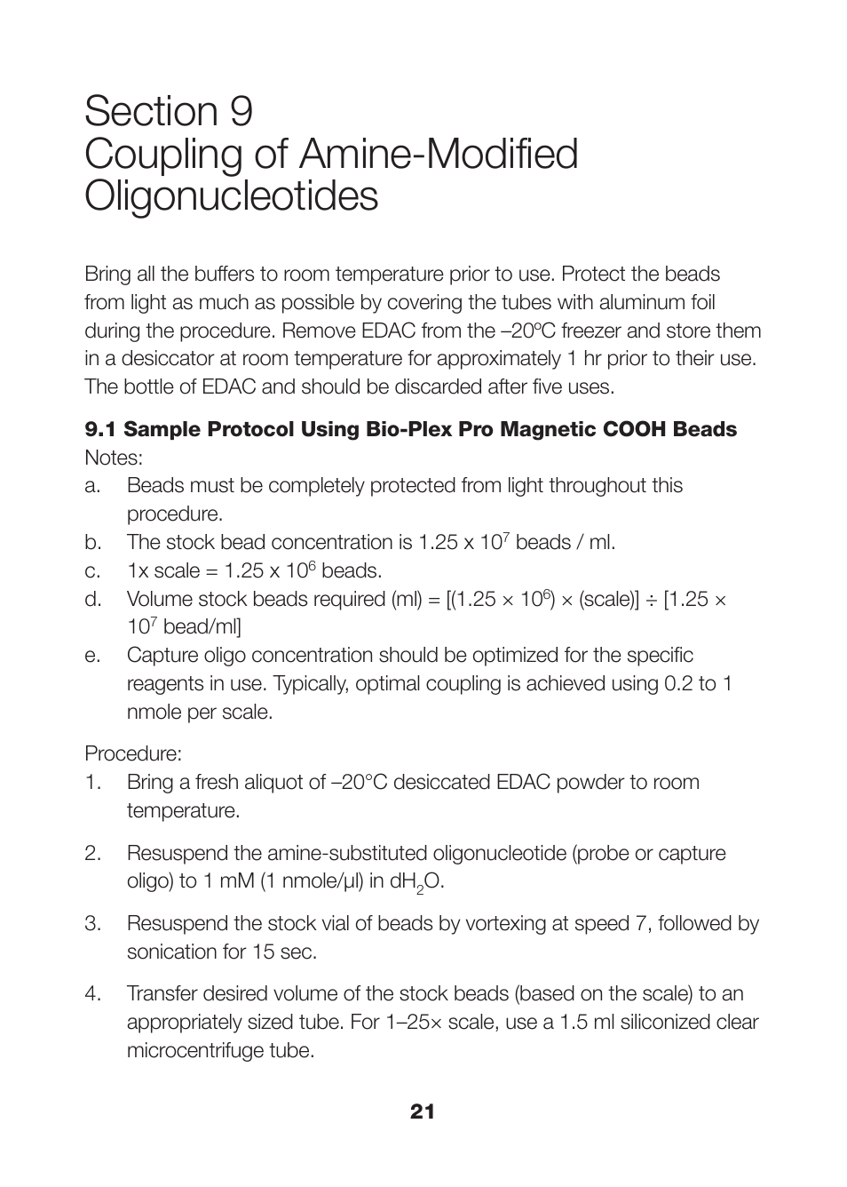 Bio-Rad Nonmagnetic Beads and Related Reagents User Manual | Page 23 / 37