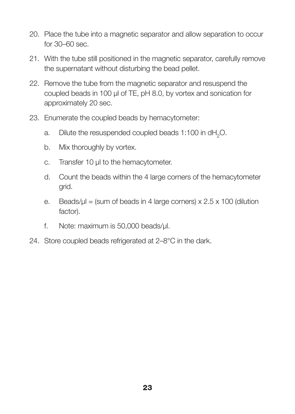 Bio-Rad Nonmagnetic Beads and Related Reagents User Manual | Page 25 / 37