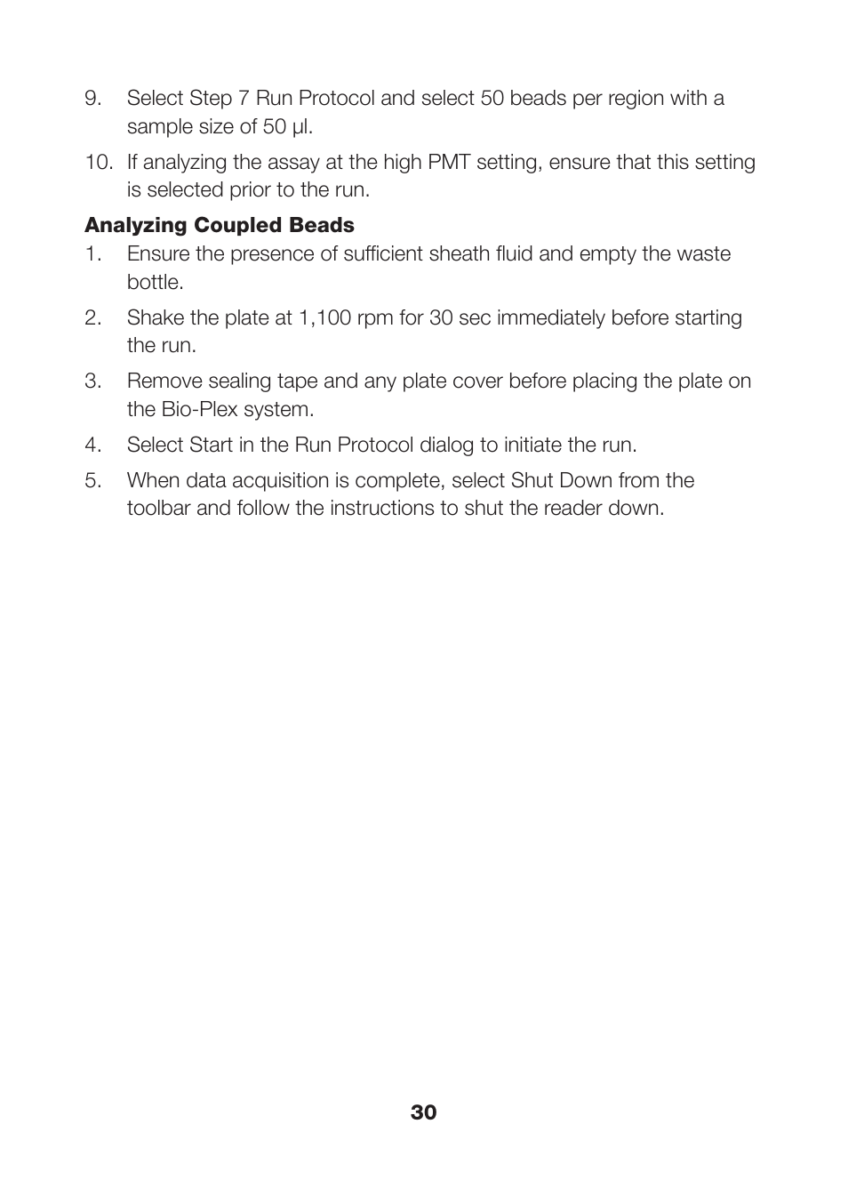 Bio-Rad Nonmagnetic Beads and Related Reagents User Manual | Page 32 / 37