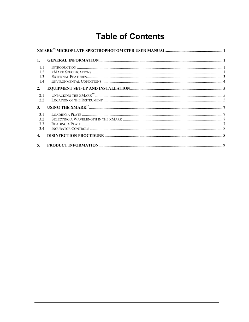 Bio-Rad xMark™ Microplate Absorbance Spectrophotometer User Manual | Page 7 / 20