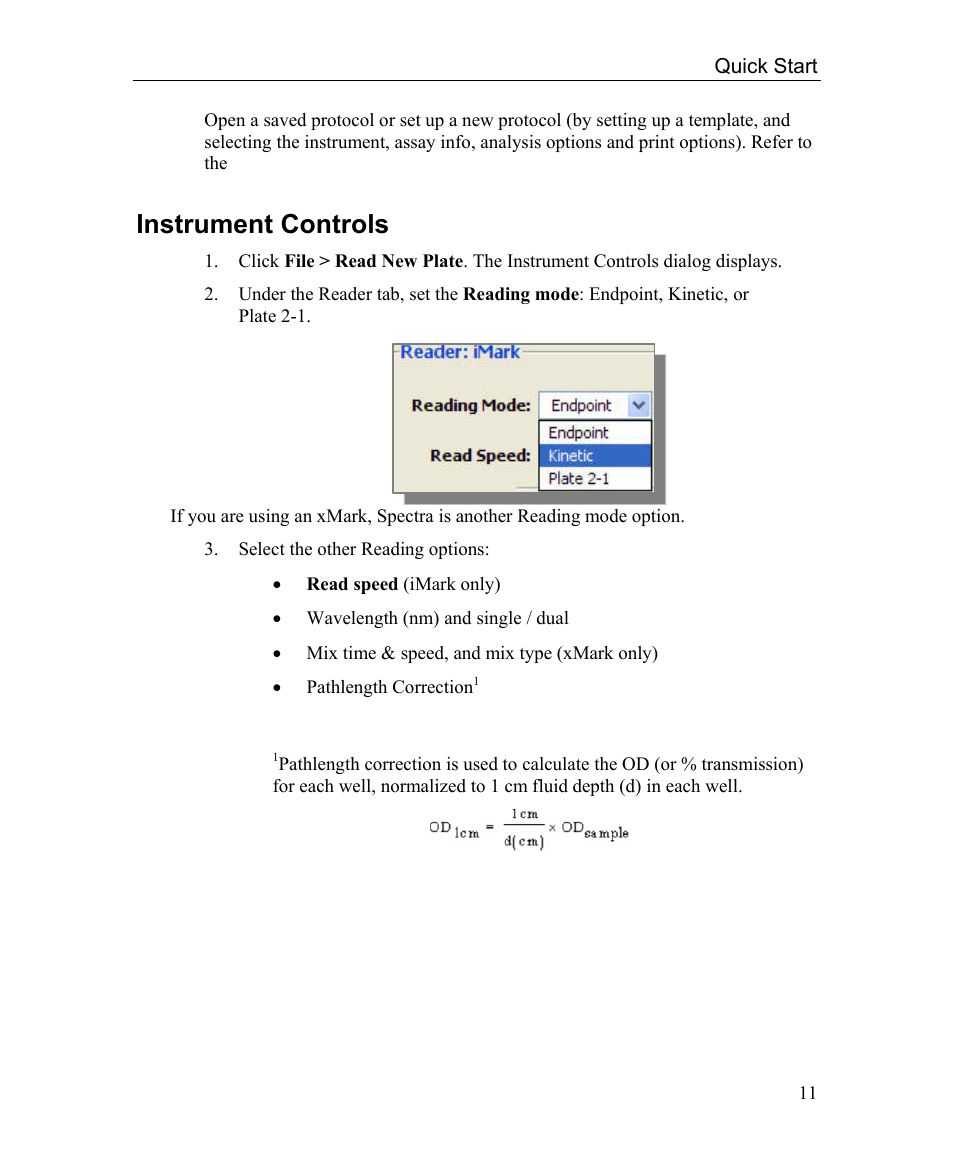 Instrument controls | Bio-Rad Microplate Manager Software User Manual | Page 19 / 112