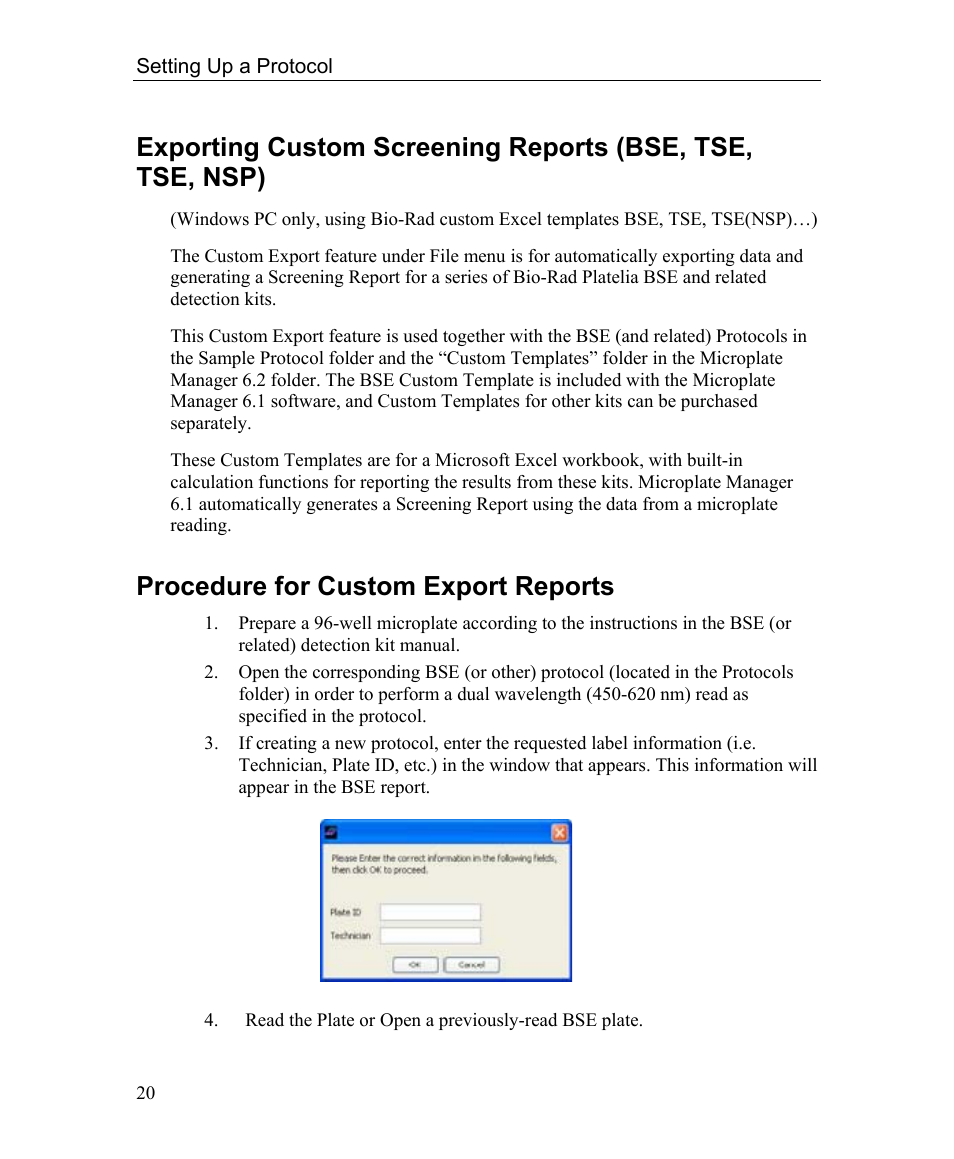 Procedure for custom export reports | Bio-Rad Microplate Manager Software User Manual | Page 28 / 112