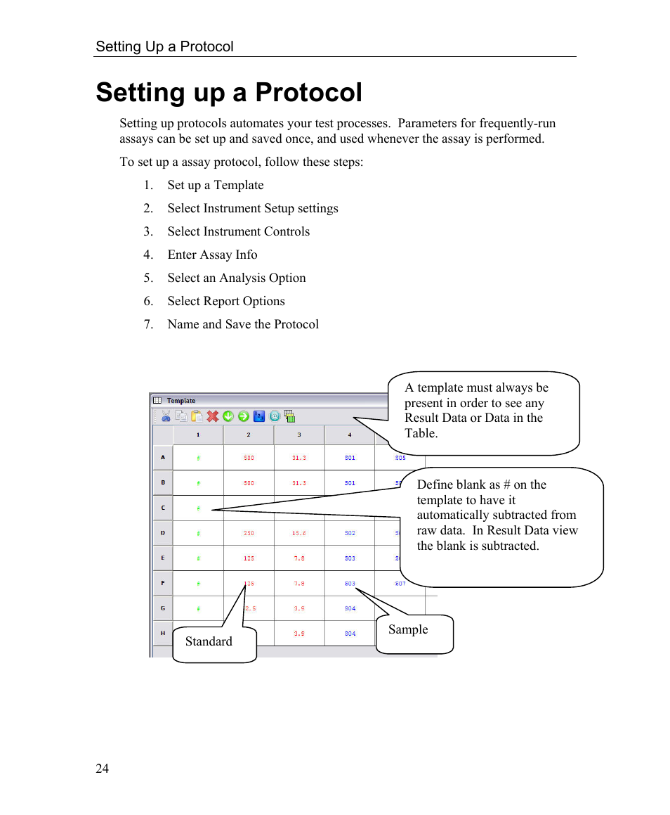 Setting up a protocol | Bio-Rad Microplate Manager Software User Manual | Page 32 / 112