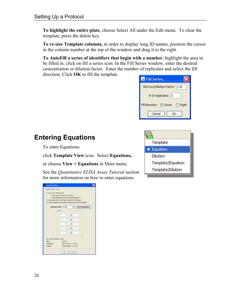 Entering equations | Bio-Rad Microplate Manager Software User Manual | Page 34 / 112