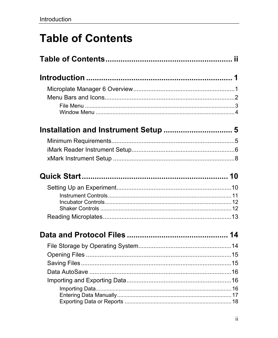 Bio-Rad Microplate Manager Software User Manual | Page 4 / 112