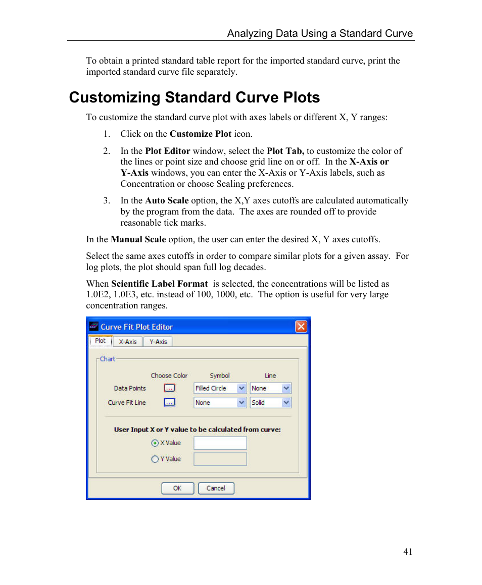 Customizing standard curve plots | Bio-Rad Microplate Manager Software User Manual | Page 49 / 112