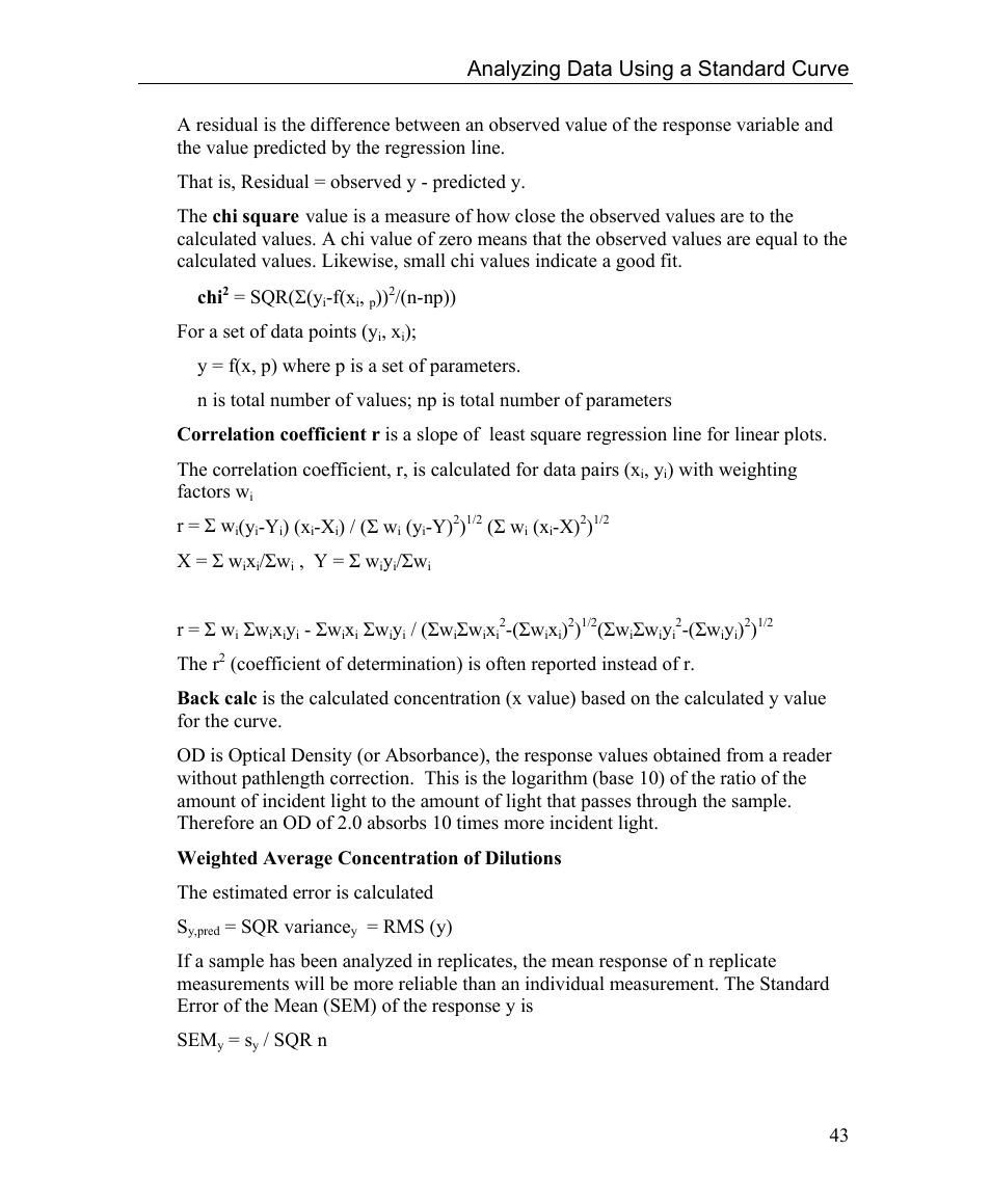 Analyzing data using a standard curve | Bio-Rad Microplate Manager Software User Manual | Page 51 / 112
