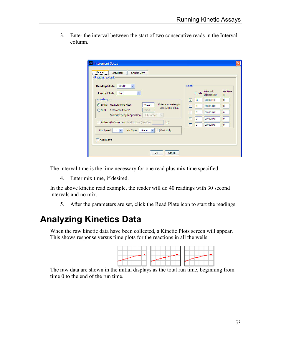 Analyzing kinetics data | Bio-Rad Microplate Manager Software User Manual | Page 61 / 112