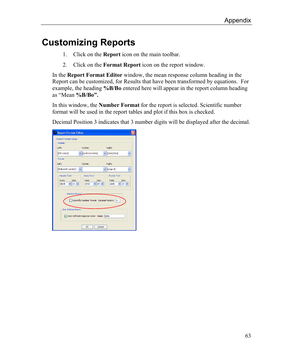 Customizing reports | Bio-Rad Microplate Manager Software User Manual | Page 71 / 112