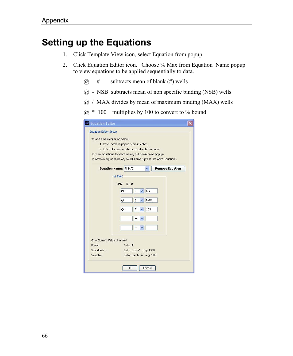 Setting up the equations | Bio-Rad Microplate Manager Software User Manual | Page 74 / 112