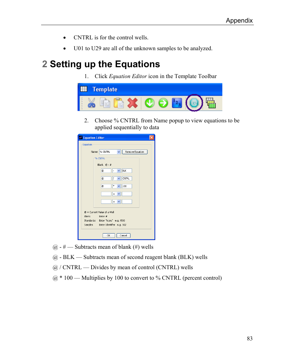 2 setting up the equations, 2setting up the equations | Bio-Rad Microplate Manager Software User Manual | Page 91 / 112