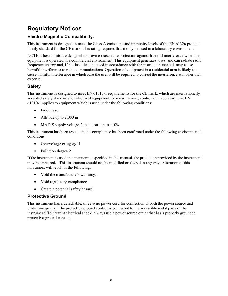 Regulatory notices | Bio-Rad iMark Microplate Absorbance Reader User Manual | Page 4 / 48