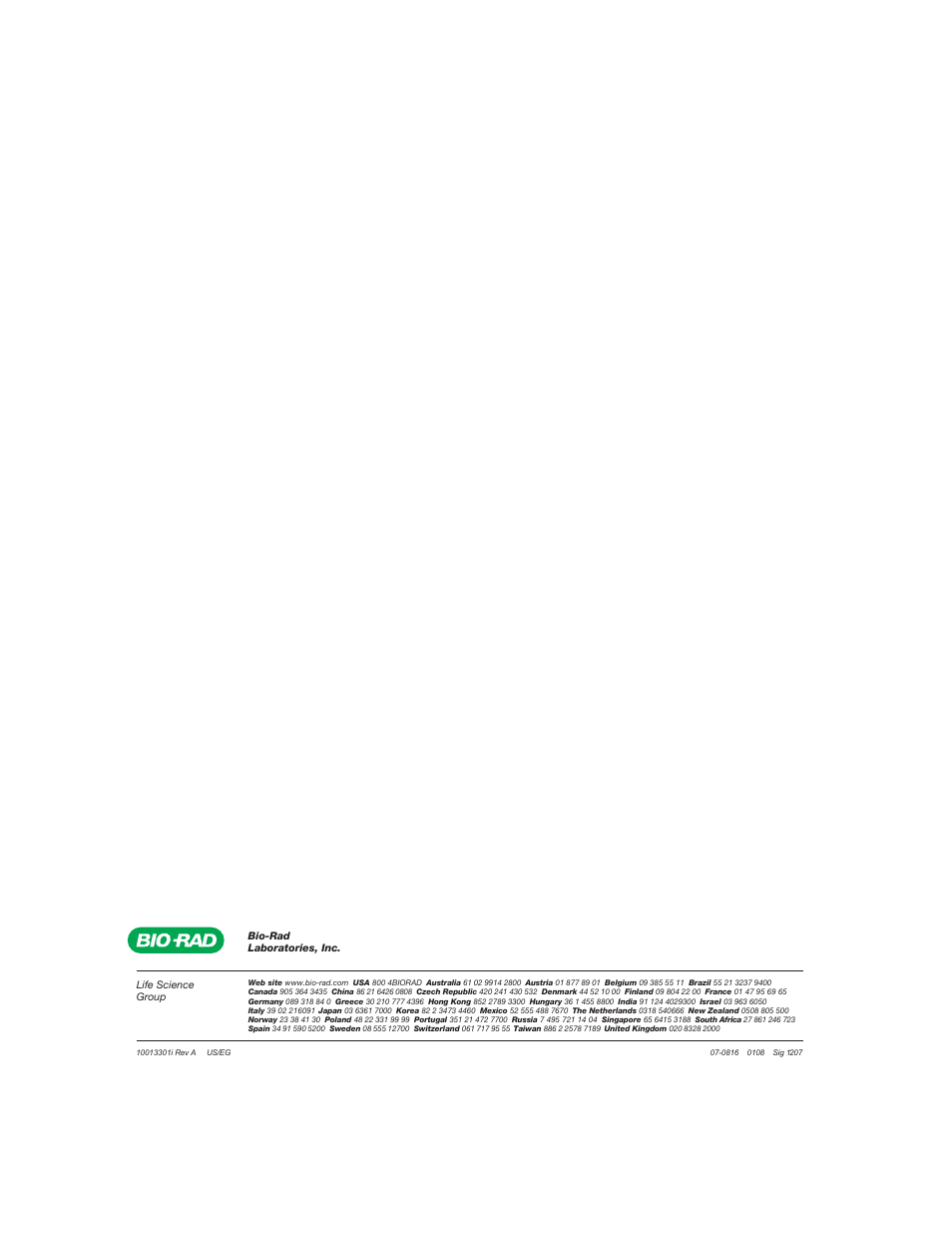 Bio-Rad iMark Microplate Absorbance Reader User Manual | Page 48 / 48