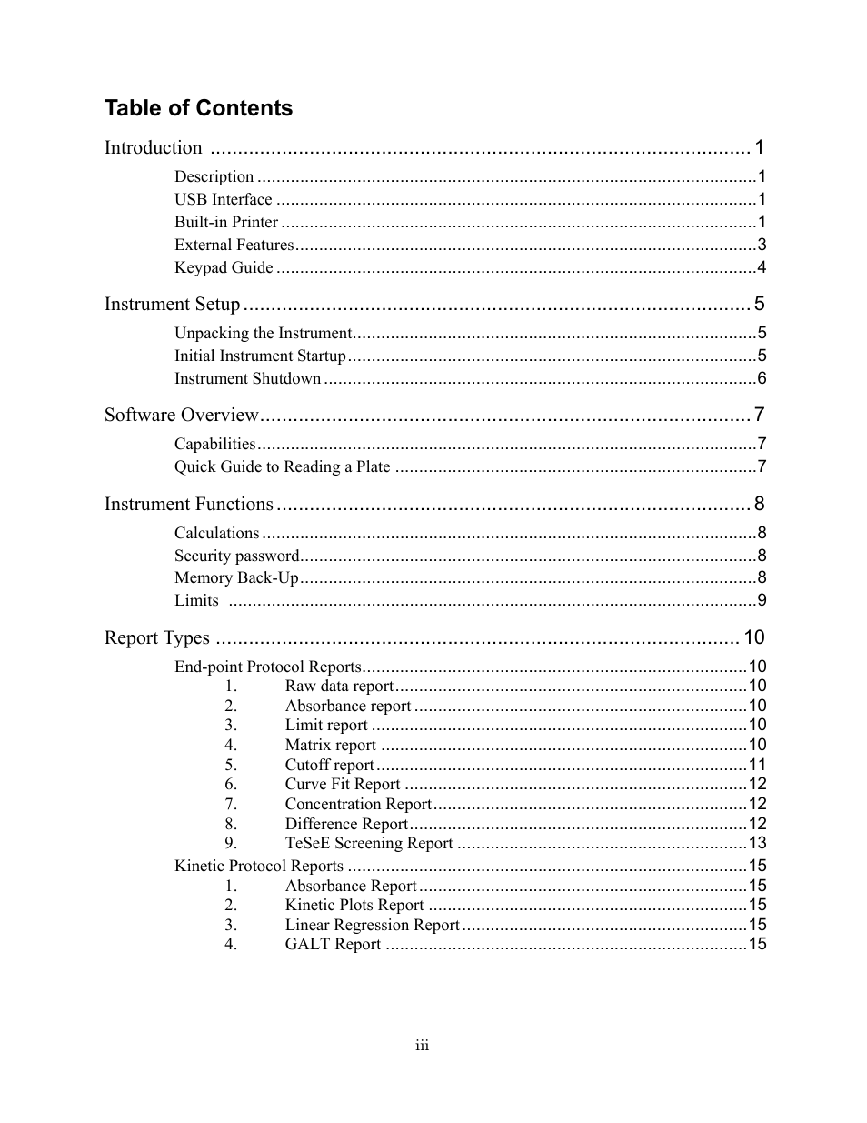 Bio-Rad iMark Microplate Absorbance Reader User Manual | Page 5 / 48