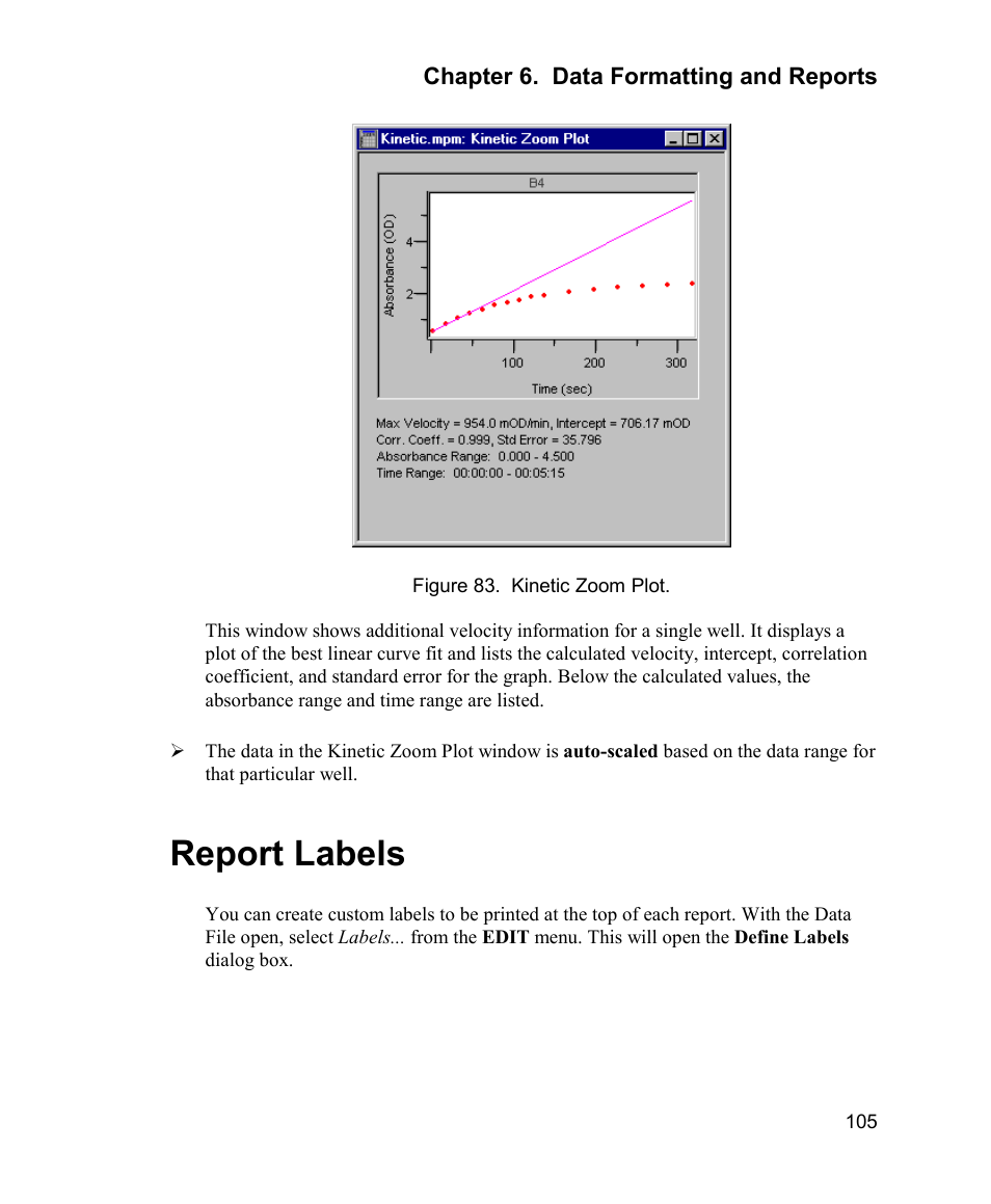 Report labels | Bio-Rad Model 680 Microplate Reader Accessories User Manual | Page 113 / 150