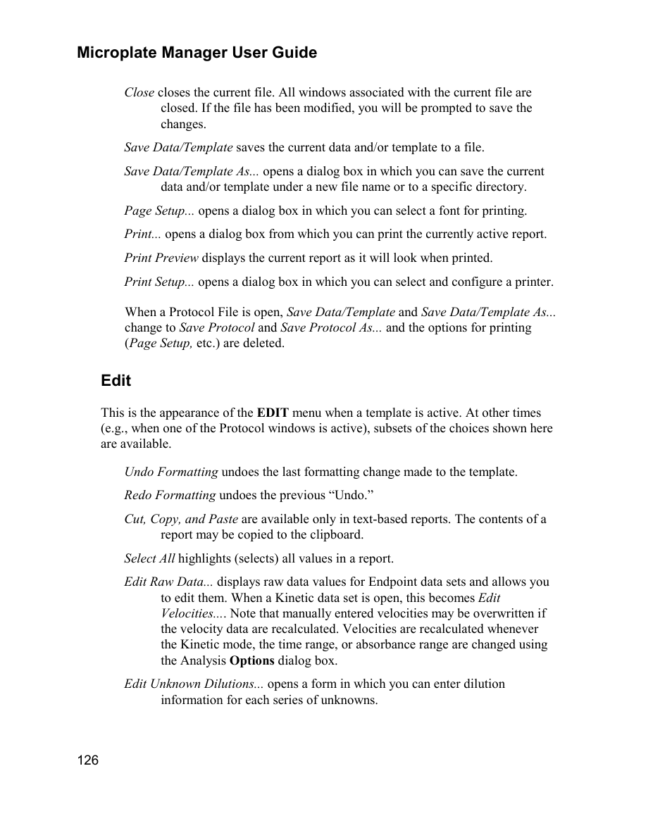 Microplate manager user guide, Edit | Bio-Rad Model 680 Microplate Reader Accessories User Manual | Page 134 / 150