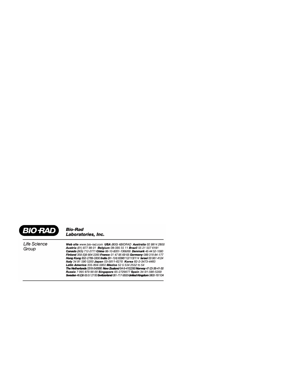 Bio-Rad Model 680 Microplate Reader Accessories User Manual | Page 150 / 150
