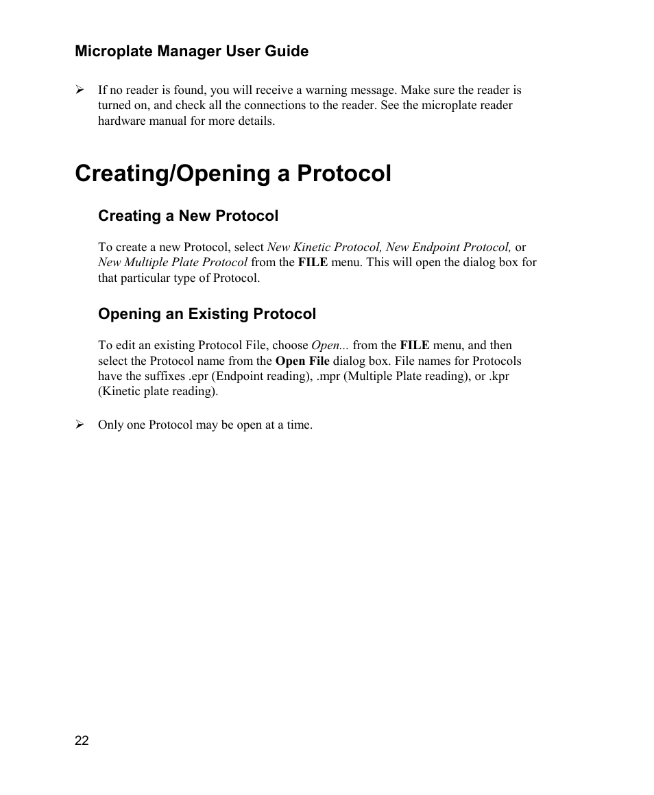 Creating/opening a protocol | Bio-Rad Model 680 Microplate Reader Accessories User Manual | Page 30 / 150