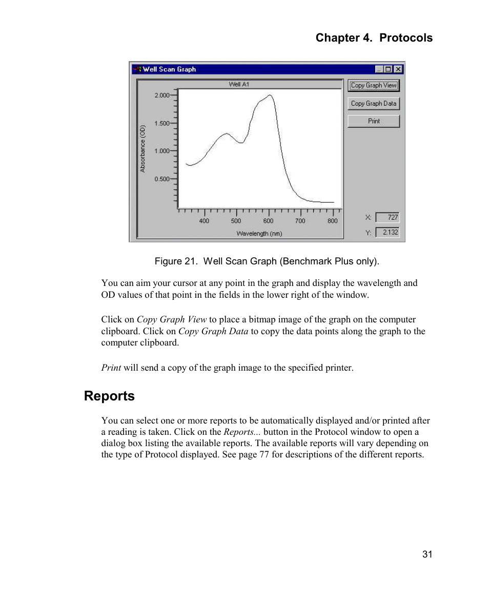 Reports, Reports 31 | Bio-Rad Model 680 Microplate Reader Accessories User Manual | Page 39 / 150