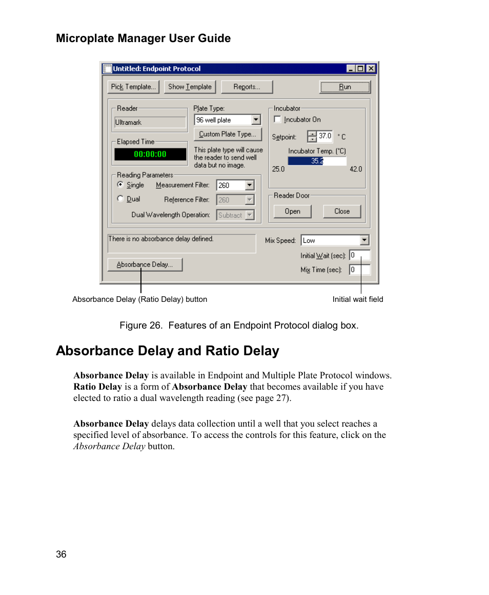 Absorbance delay and ratio delay | Bio-Rad Model 680 Microplate Reader Accessories User Manual | Page 44 / 150