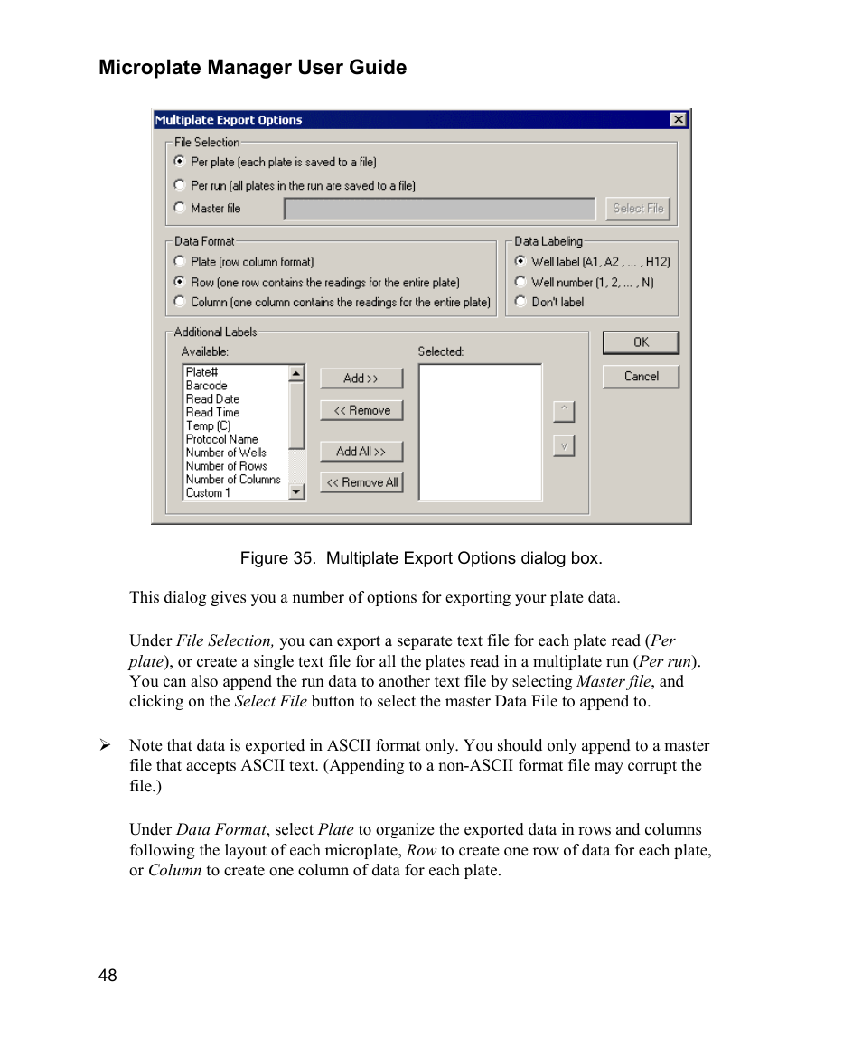 Microplate manager user guide | Bio-Rad Model 680 Microplate Reader Accessories User Manual | Page 56 / 150