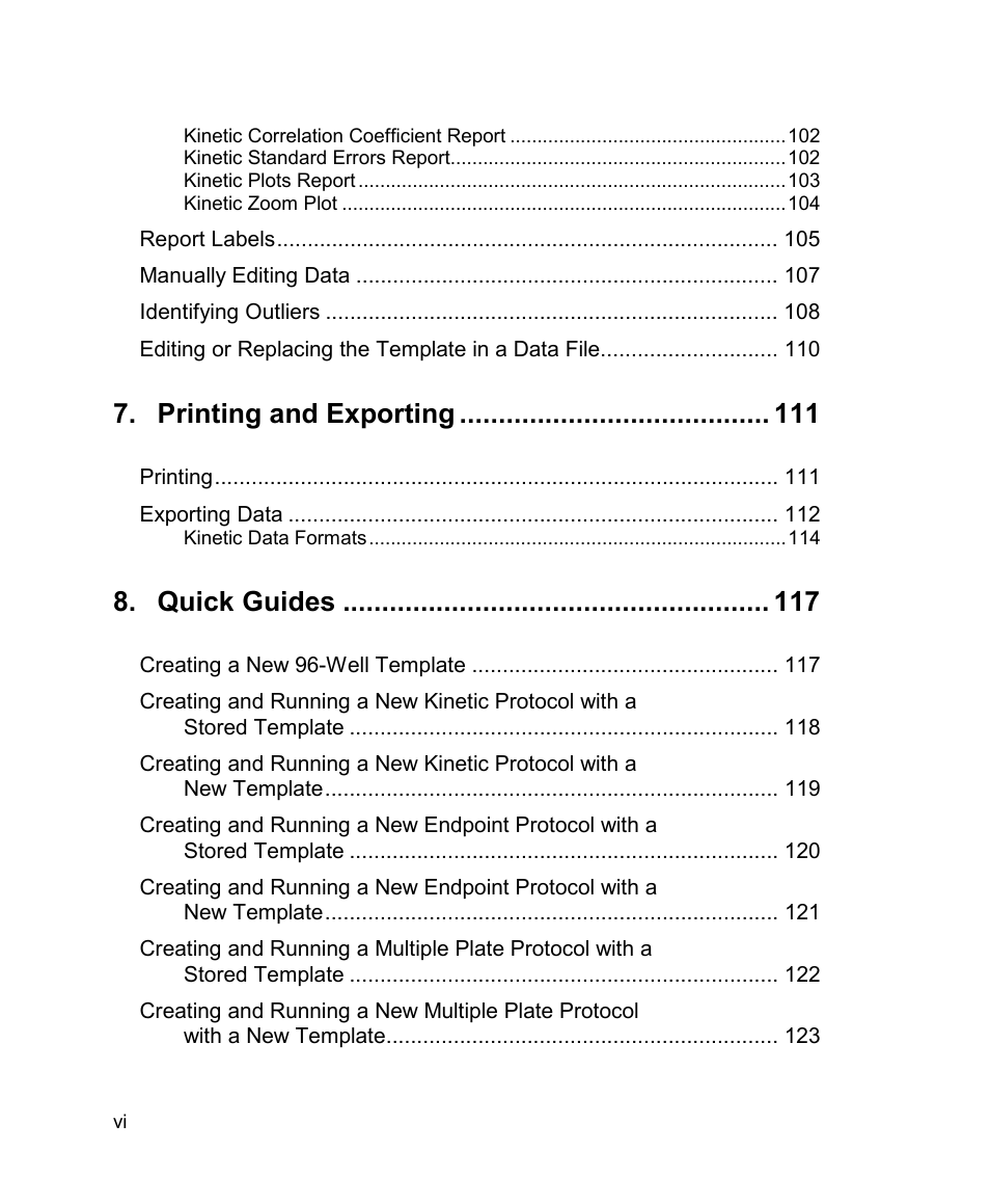 Printing and exporting, Quick guides | Bio-Rad Model 680 Microplate Reader Accessories User Manual | Page 6 / 150