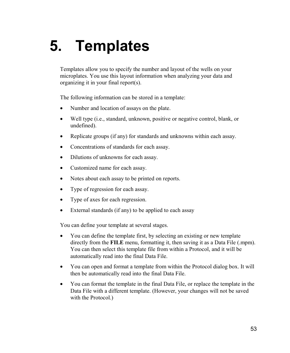 Templates | Bio-Rad Model 680 Microplate Reader Accessories User Manual | Page 61 / 150