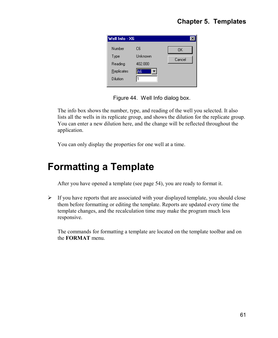 Formatting a template | Bio-Rad Model 680 Microplate Reader Accessories User Manual | Page 69 / 150