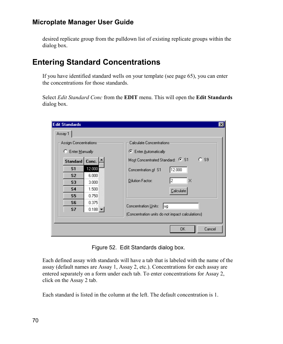 Entering standard concentrations | Bio-Rad Model 680 Microplate Reader Accessories User Manual | Page 78 / 150