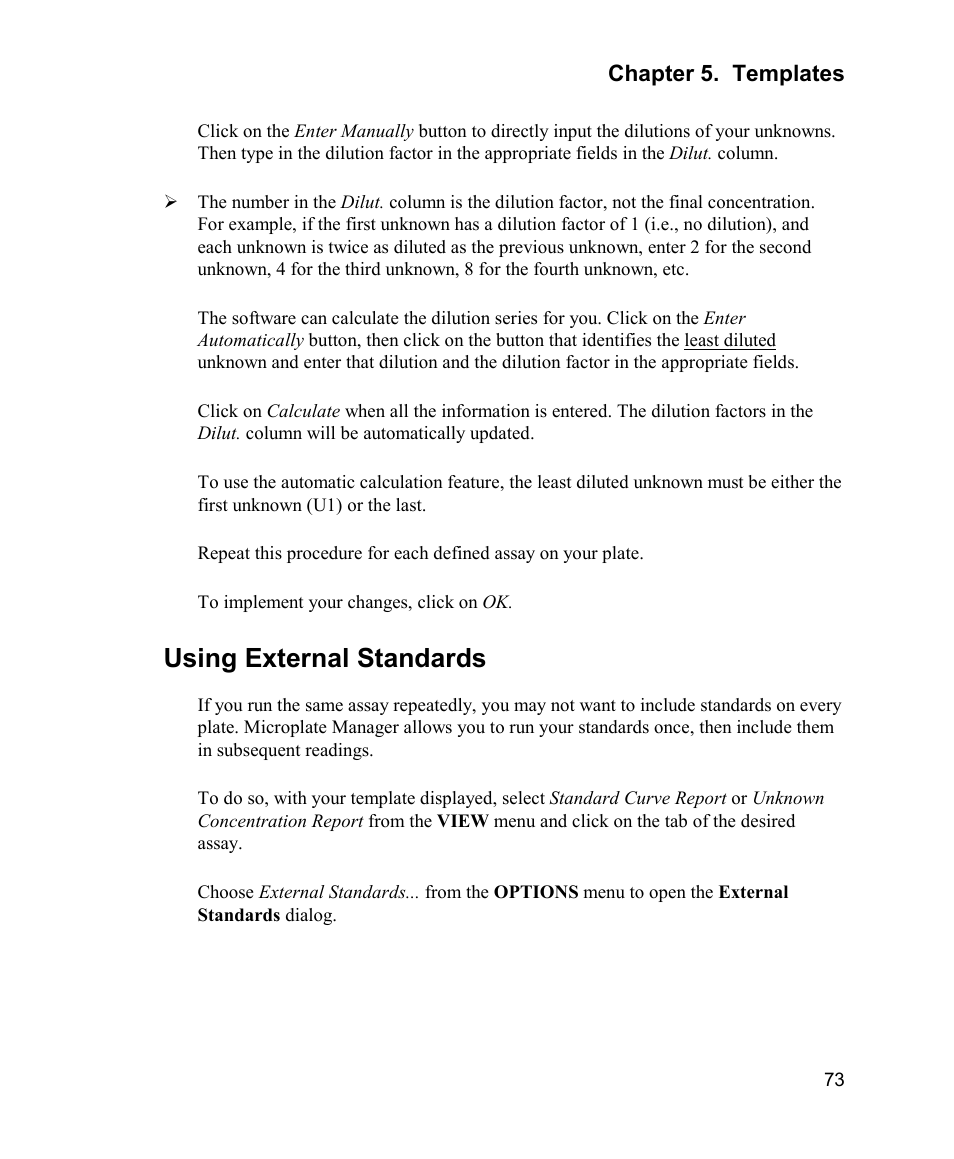 Using external standards | Bio-Rad Model 680 Microplate Reader Accessories User Manual | Page 81 / 150