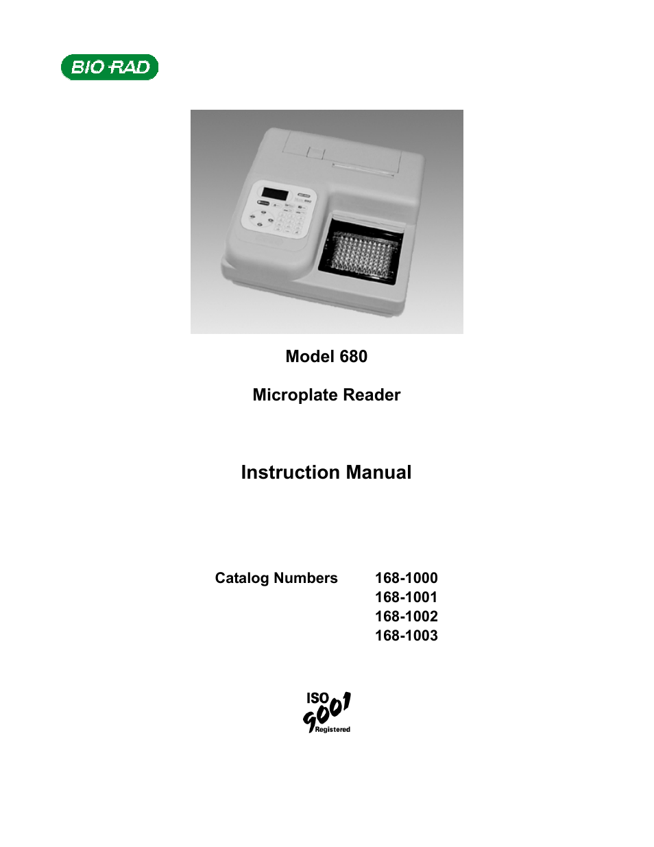 Bio-Rad Model 680 Microplate Reader Accessories User Manual | 68 pages