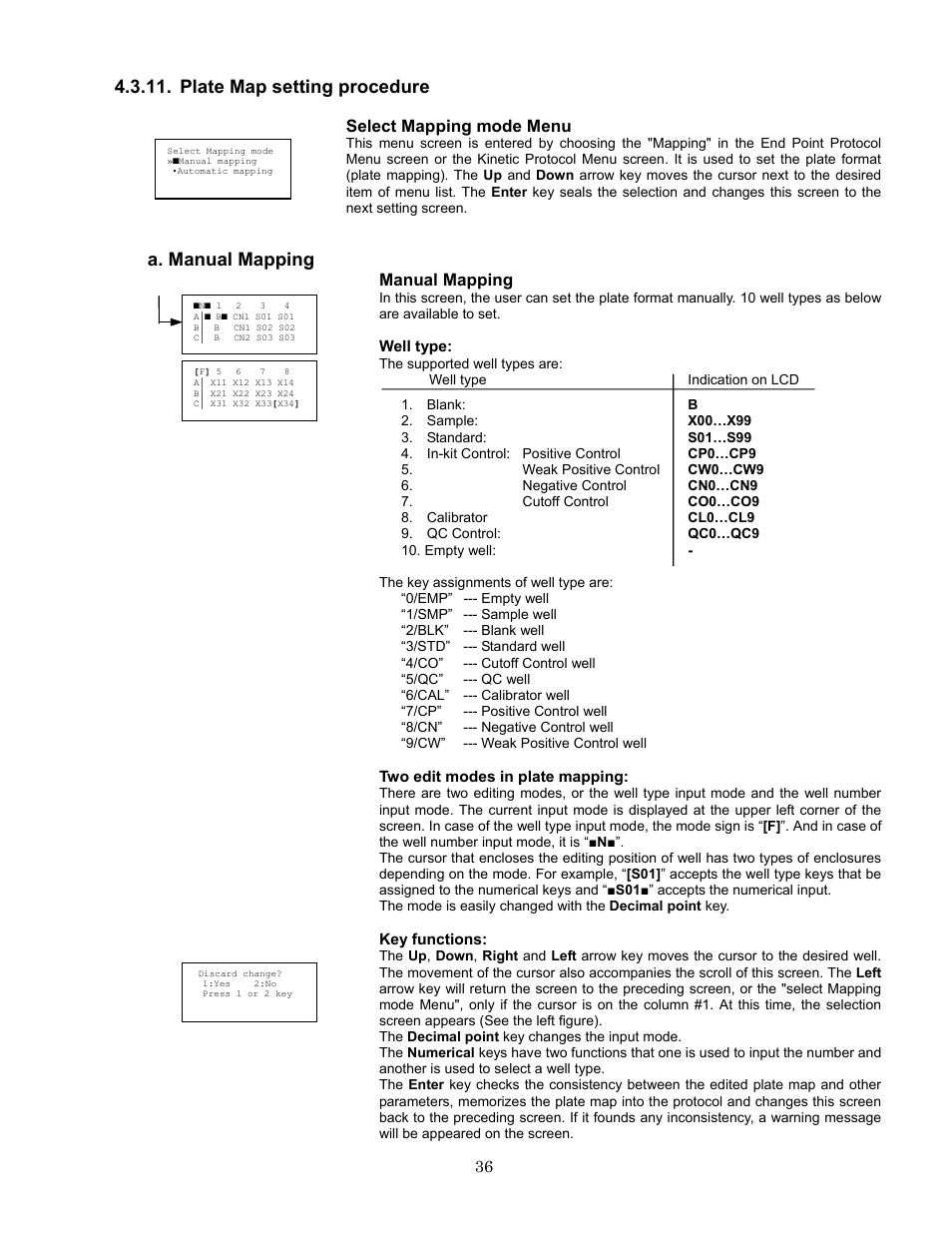 Plate map setting procedure, A. manual mapping, Select mapping mode menu | Manual mapping | Bio-Rad Model 680 Microplate Reader Accessories User Manual | Page 40 / 68