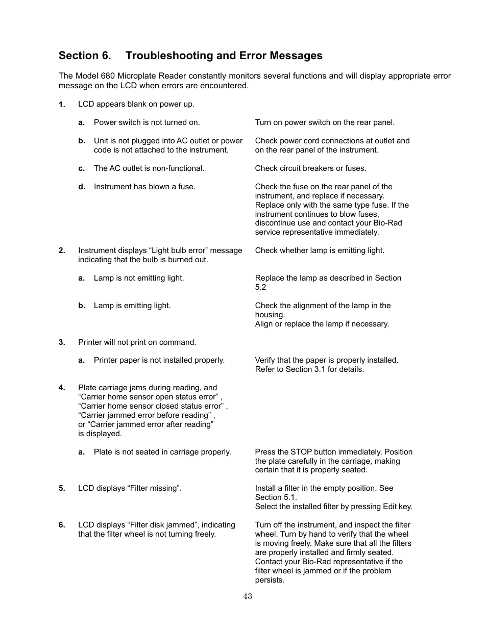 Bio-Rad Model 680 Microplate Reader Accessories User Manual | Page 47 / 68