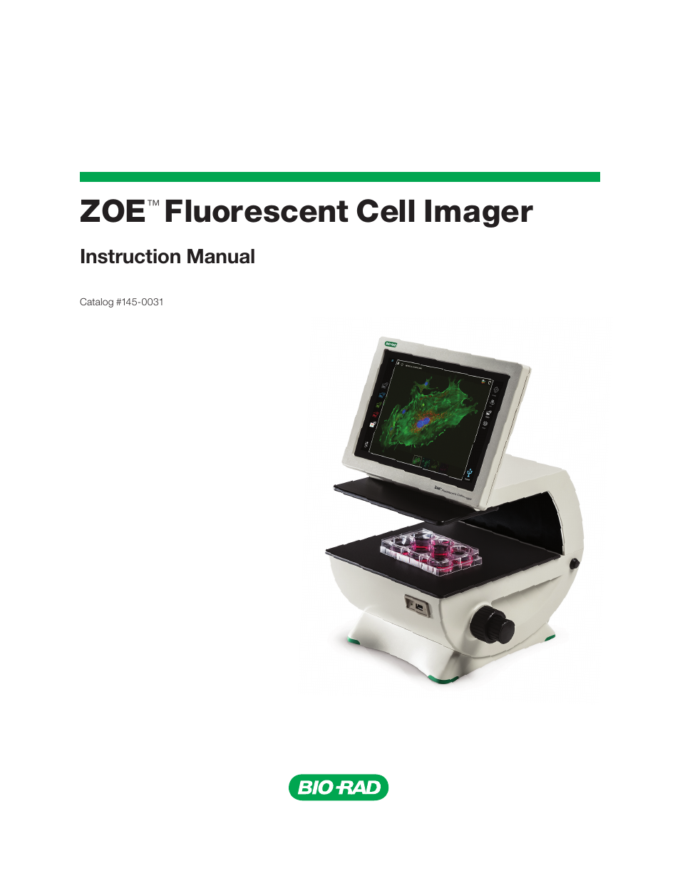 Bio-Rad ZOE™ Fluorescent Cell Imager User Manual | 36 pages