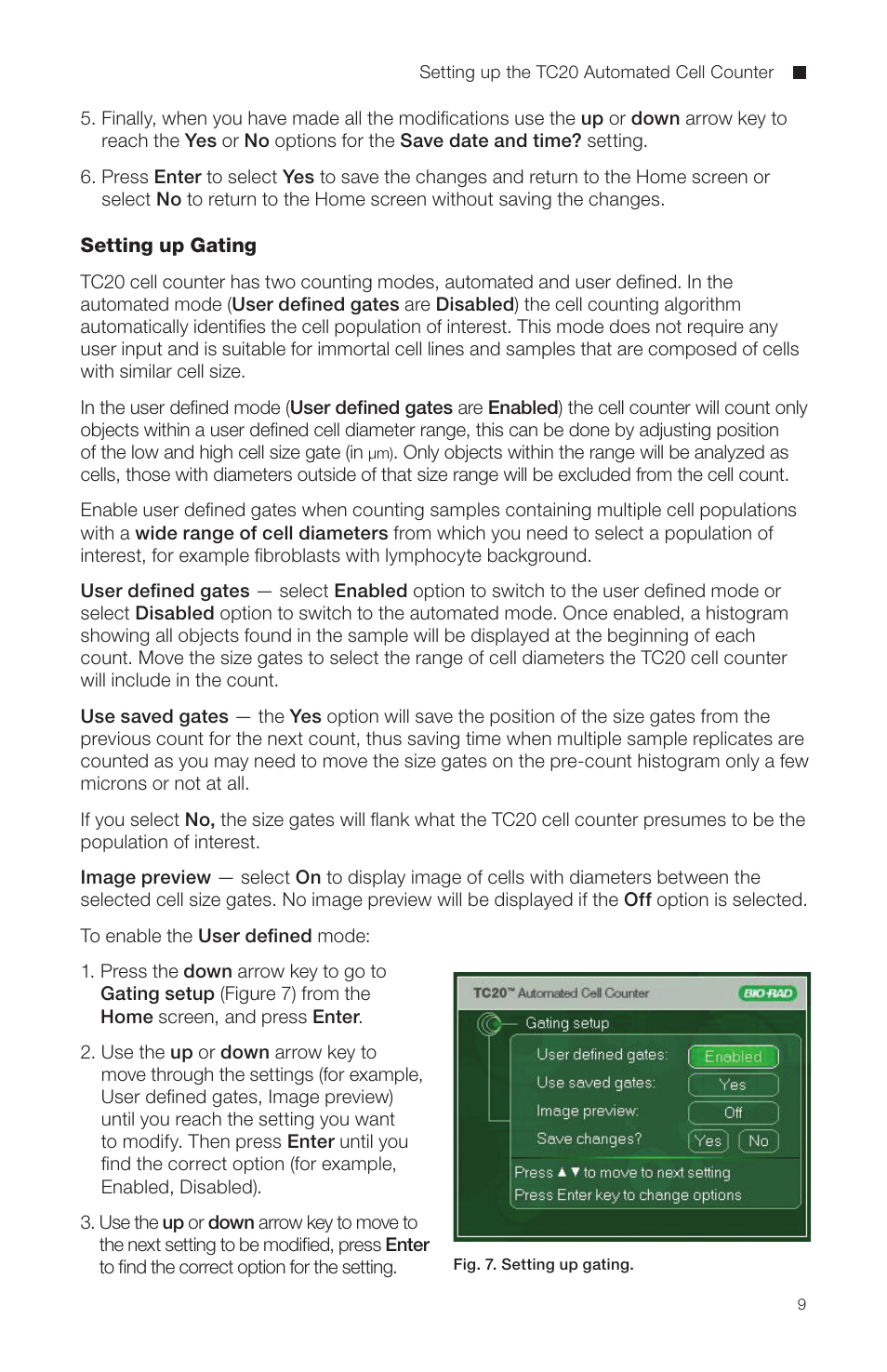 Bio-Rad TC20™ Automated Cell Counter User Manual | Page 15 / 34