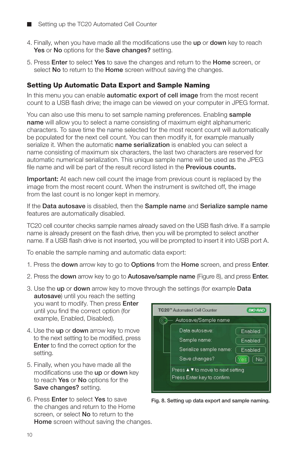 Bio-Rad TC20™ Automated Cell Counter User Manual | Page 16 / 34