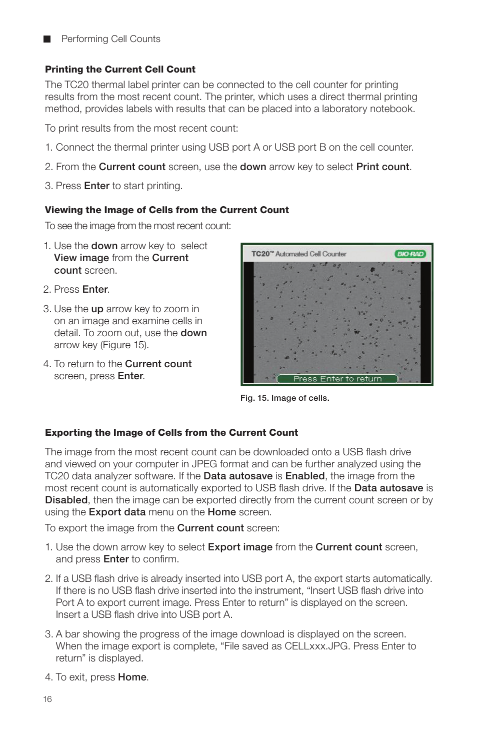 Bio-Rad TC20™ Automated Cell Counter User Manual | Page 22 / 34