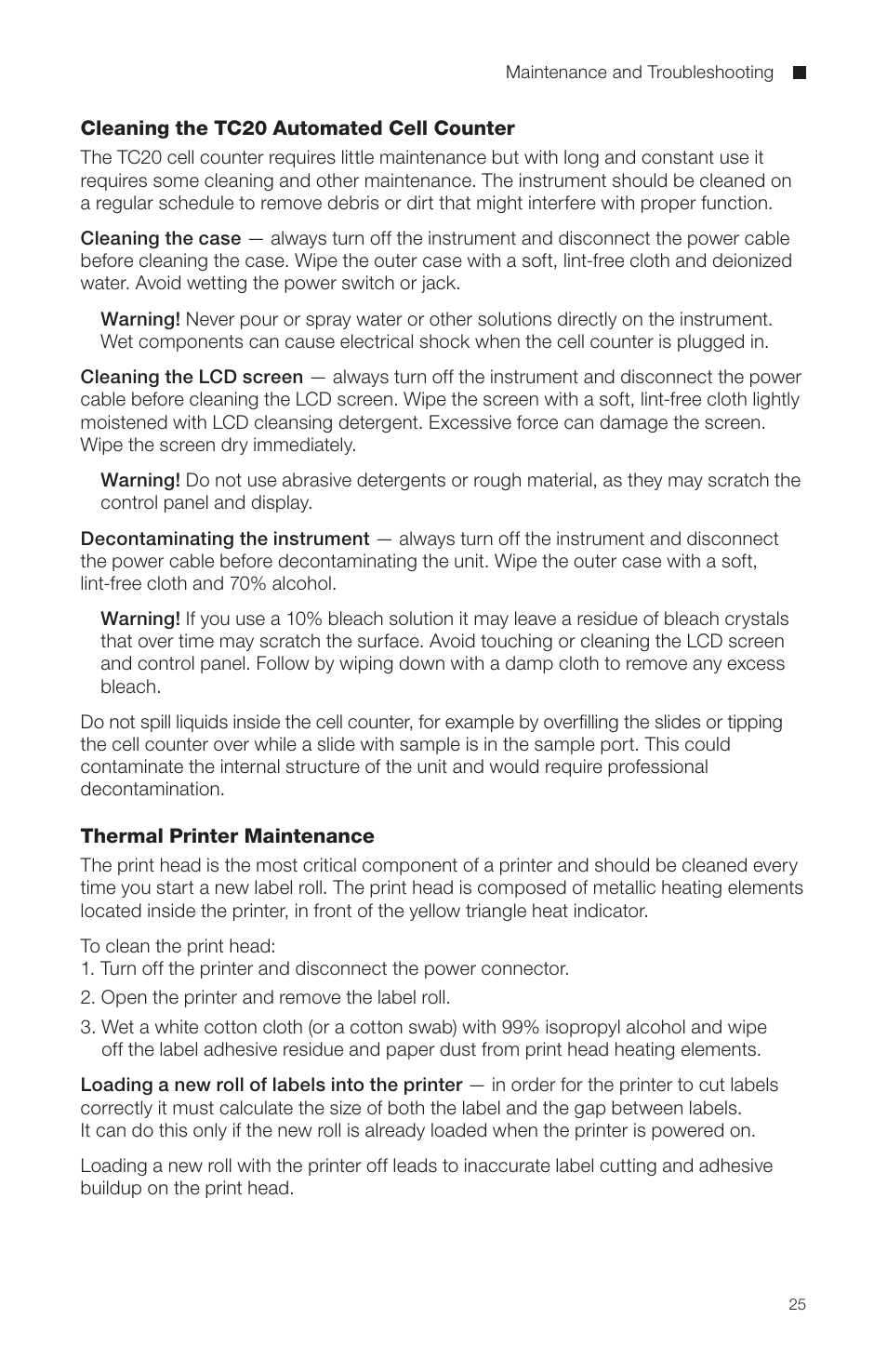 Bio-Rad TC20™ Automated Cell Counter User Manual | Page 30 / 34