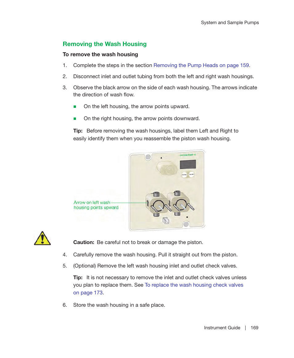 Removing the wash housing | Bio-Rad ChromLab™ Software User Manual | Page 171 / 306