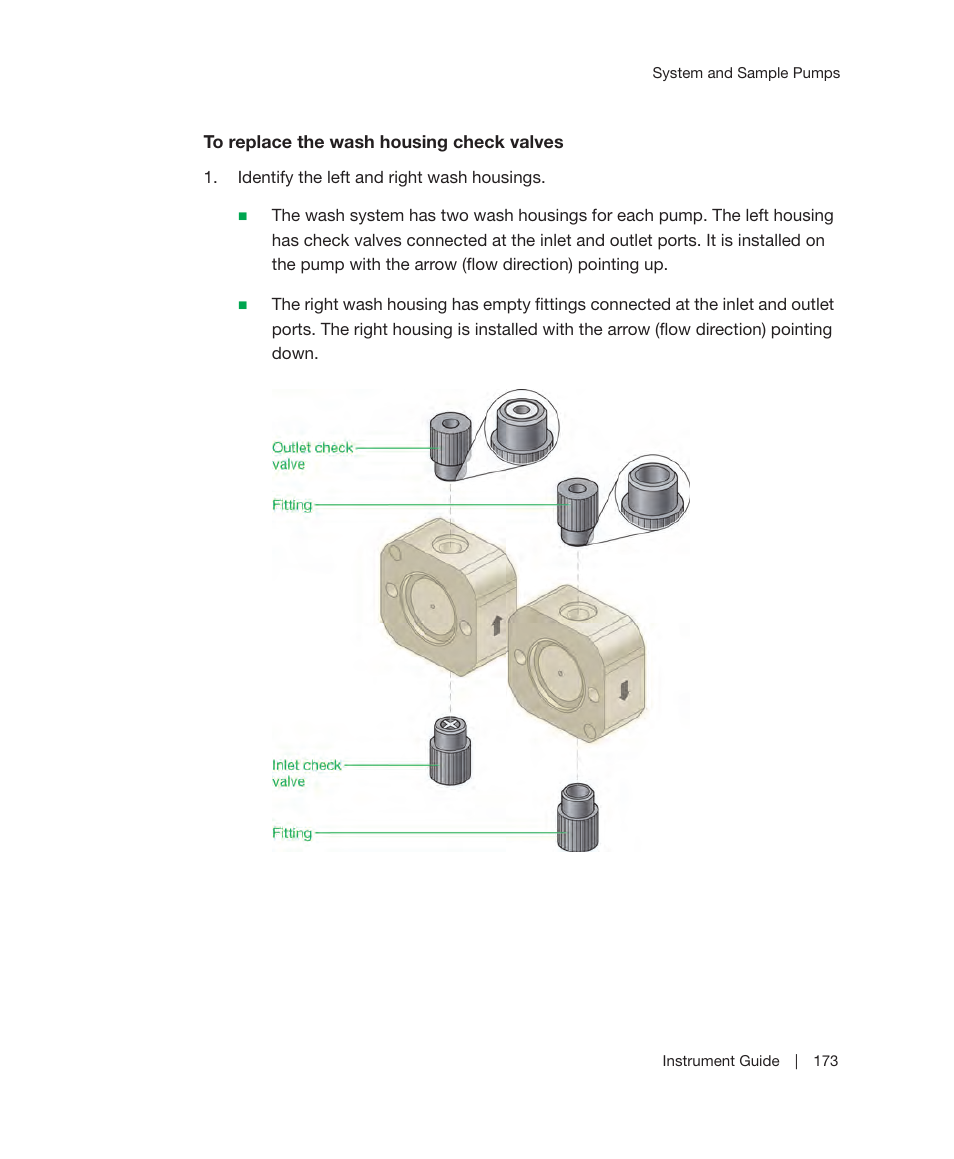 Eplace them. see, To replace the wash housing check valves | Bio-Rad ChromLab™ Software User Manual | Page 175 / 306