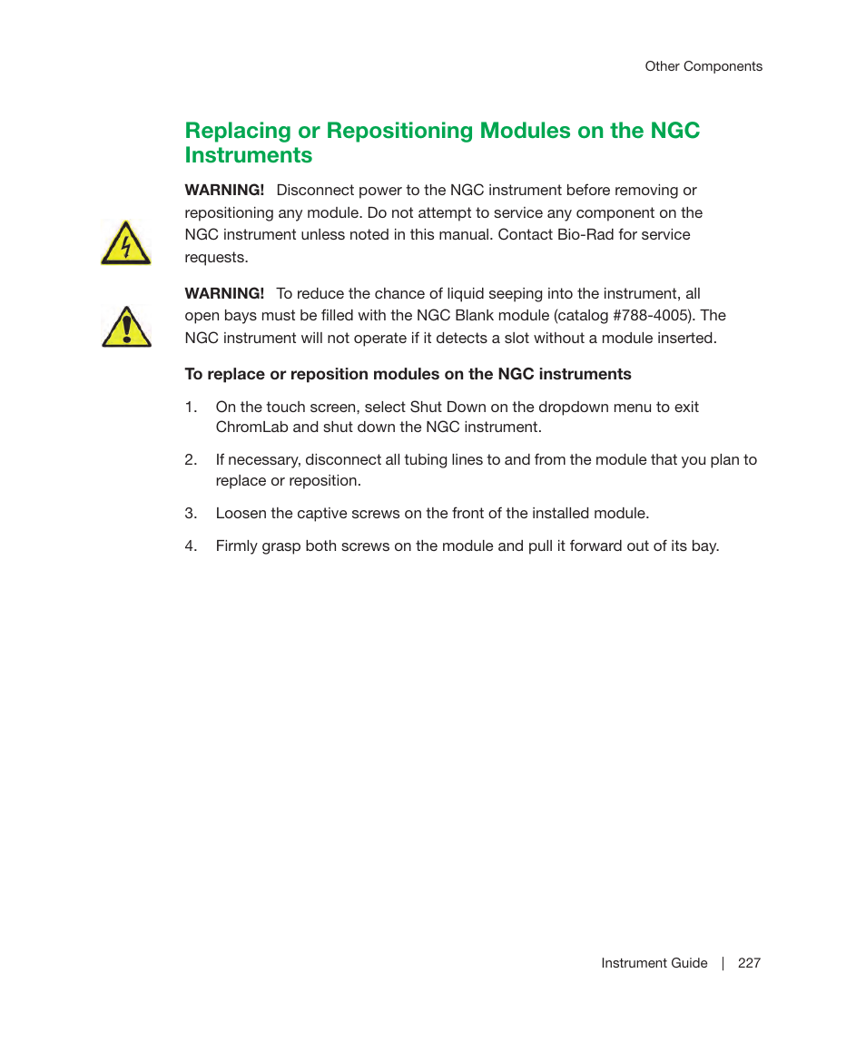 Bio-Rad ChromLab™ Software User Manual | Page 229 / 306