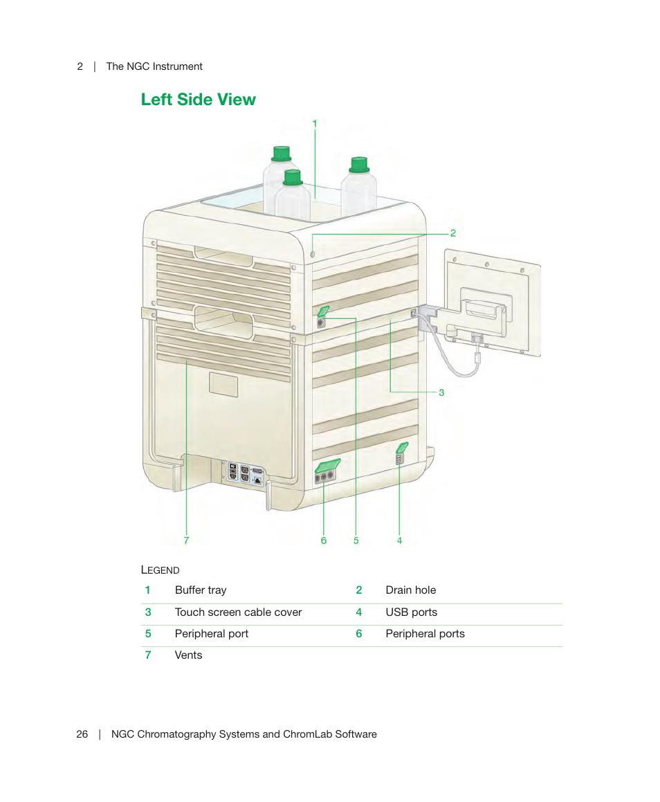 Left side view | Bio-Rad ChromLab™ Software User Manual | Page 28 / 306