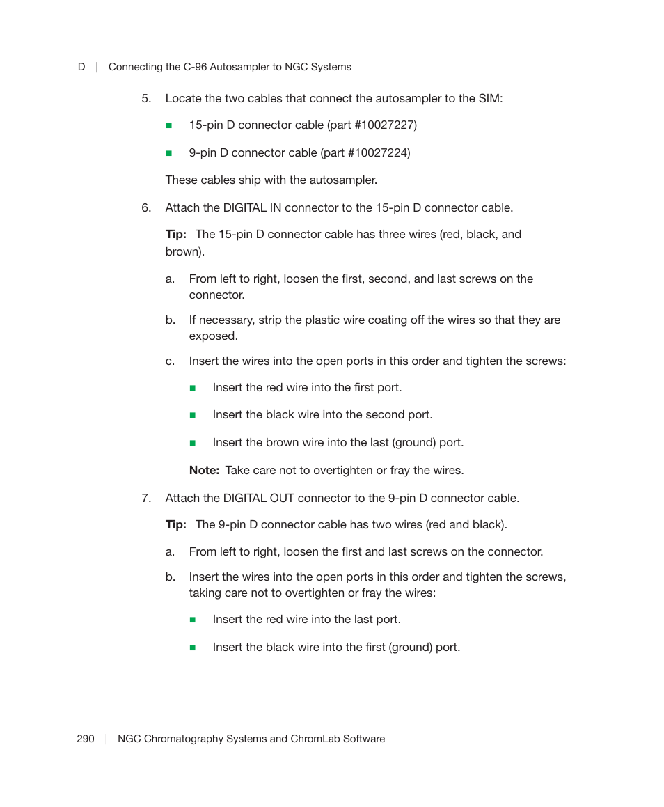 Bio-Rad ChromLab™ Software User Manual | Page 292 / 306