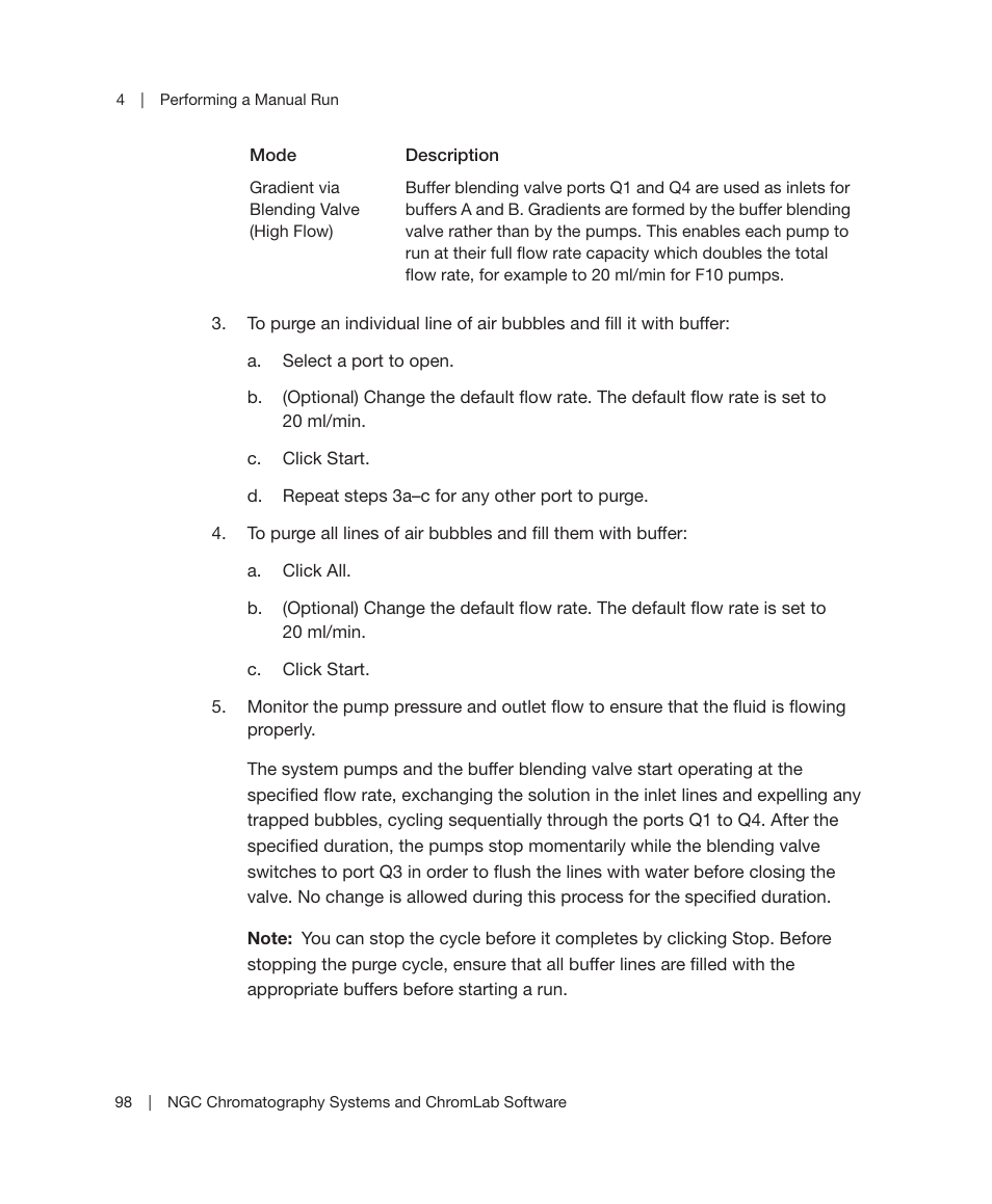 Oceed to step, Step | Bio-Rad ChromLab™ Software User Manual | Page 100 / 300