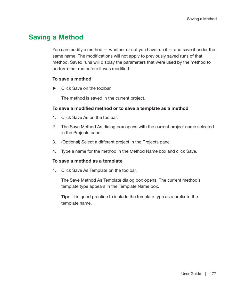 Saving a method | Bio-Rad ChromLab™ Software User Manual | Page 179 / 300